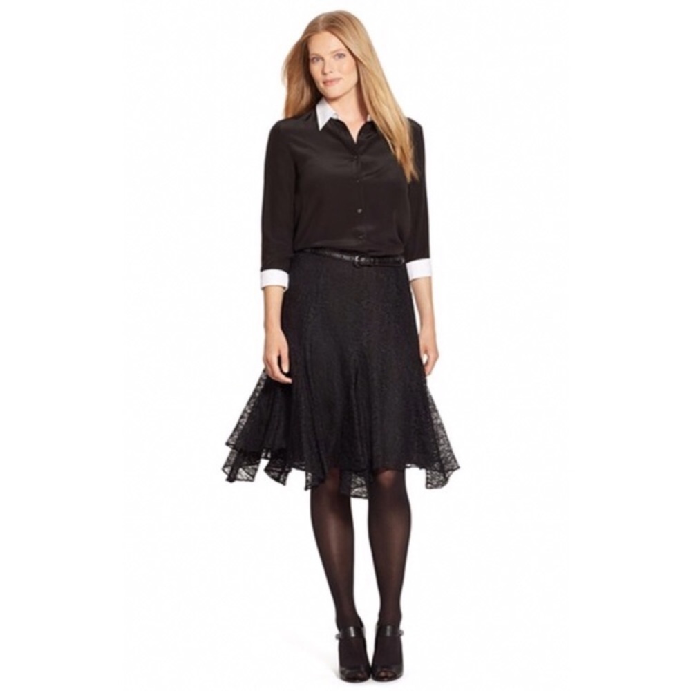 {Lauren by Ralph Lauren} Lace Chantilly Skirt - Picture 2 of 8